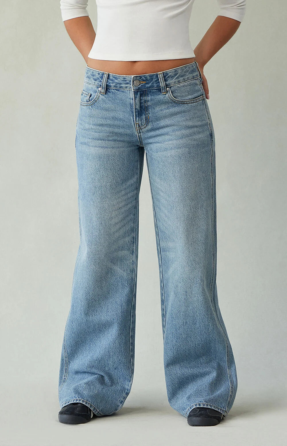 Nordyx™Lav midje baggy jeans