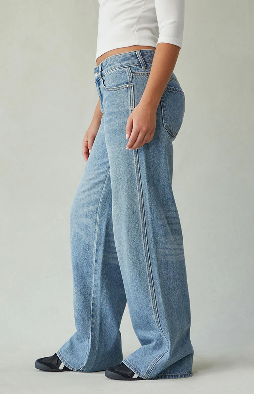 Nordyx™Lav midje baggy jeans