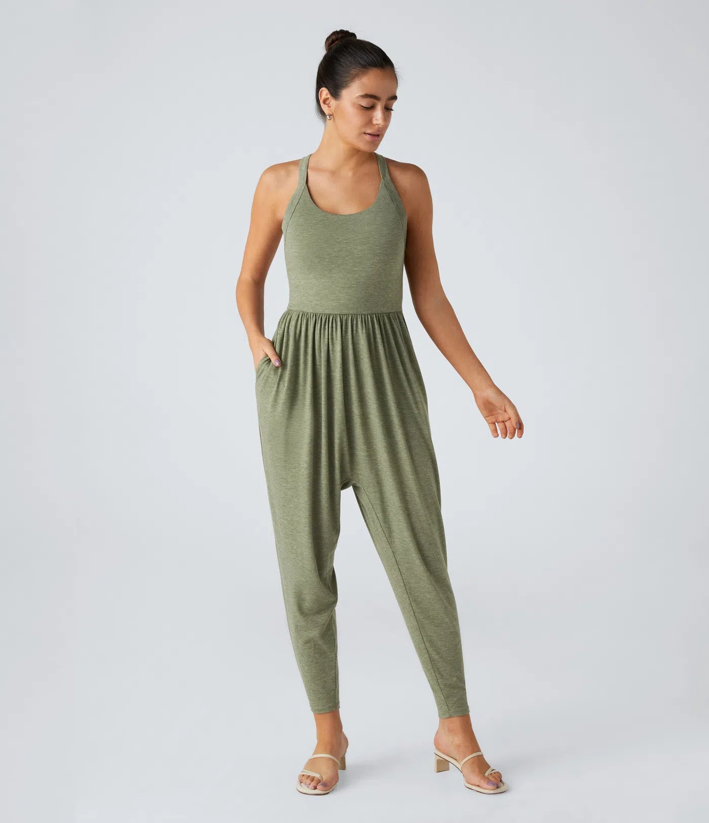 Nordyx™ Avslappet buksedress med U-hals og lommer – Easy Peezy Edition