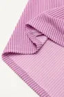 Nordyx™ Ribbestrikket loungessett med løs T-skjorte og shorts med lommer