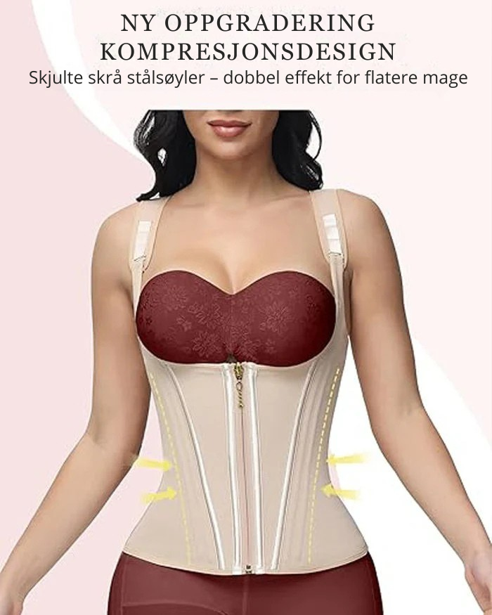 Nordyx™Midjeformende shapewear med justerbare skulderstropper og effektiv magestøtte