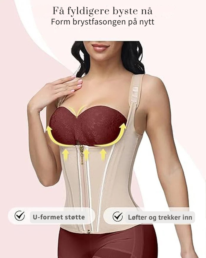 Nordyx™Midjeformende shapewear med justerbare skulderstropper og effektiv magestøtte