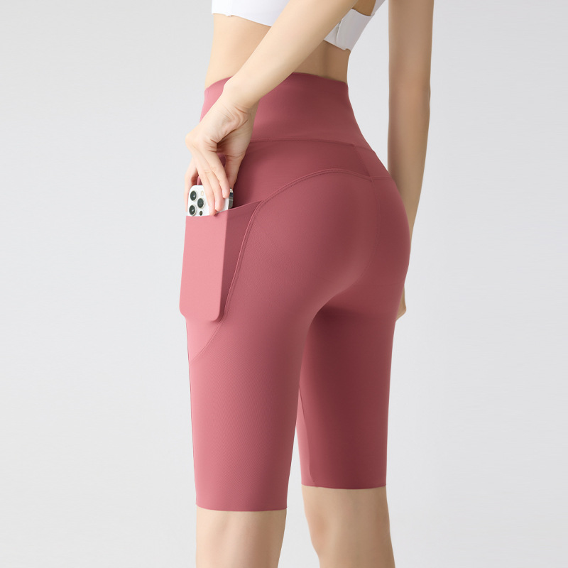 Nordyx UltraSculpt™ Høyt Liv, Rumpeformende & Magekontrollerende Treningssykkelshorts med Sidelomme