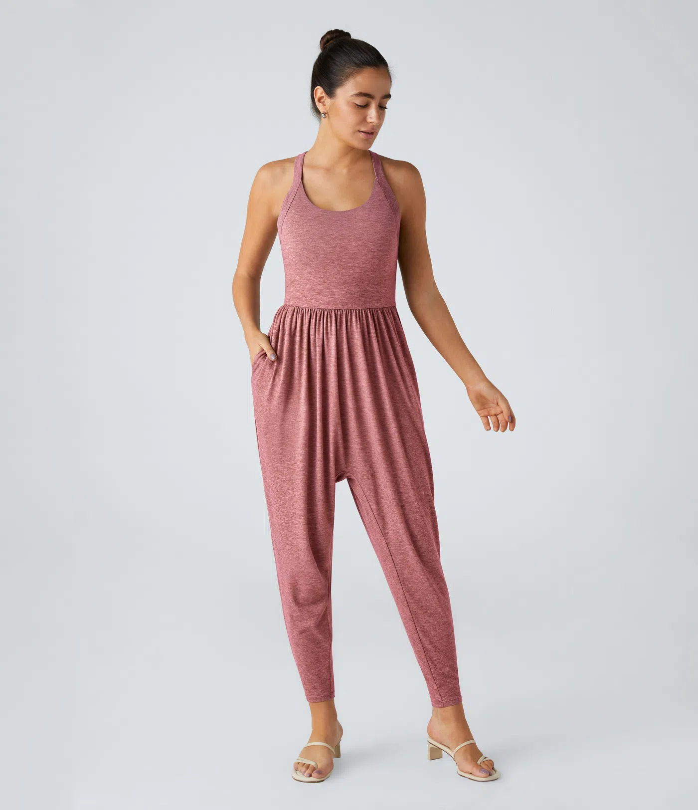 Nordyx™ Avslappet buksedress med U-hals og lommer – Easy Peezy Edition