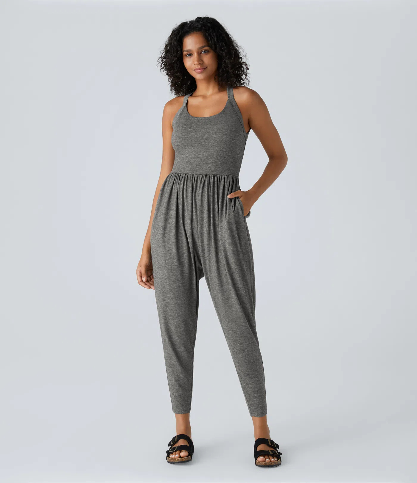 Nordyx™ Avslappet buksedress med U-hals og lommer – Easy Peezy Edition