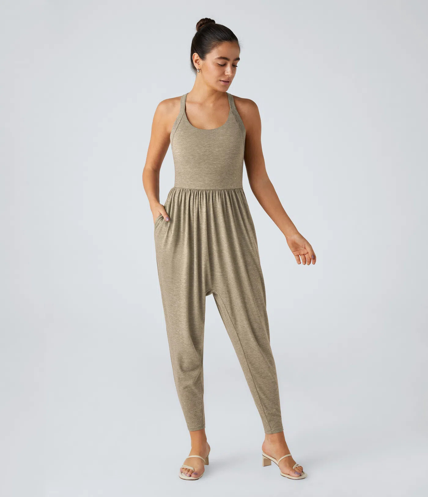 Nordyx™ Avslappet buksedress med U-hals og lommer – Easy Peezy Edition