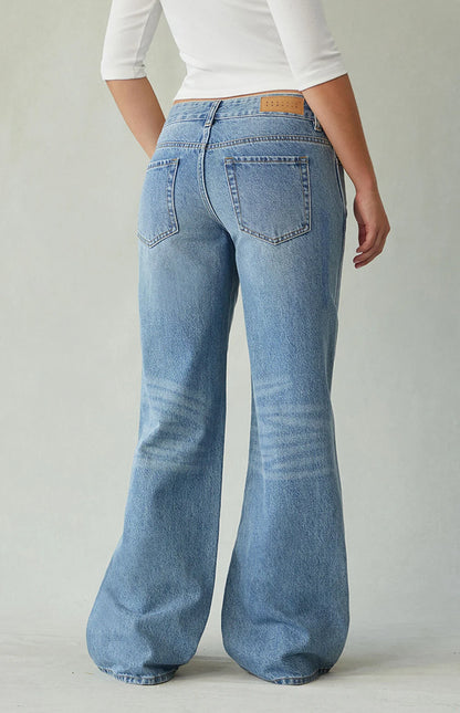 Nordyx™Lav midje baggy jeans