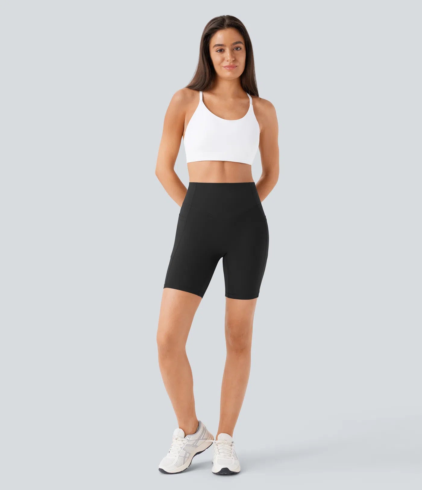 Nordyx UltraSculpt™ Høyt Liv, Rumpeformende & Magekontrollerende Treningssykkelshorts med Sidelomme