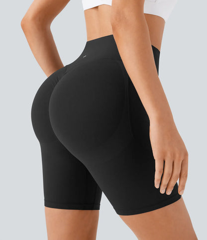 Nordyx UltraSculpt™ Høyt Liv, Rumpeformende & Magekontrollerende Treningssykkelshorts med Sidelomme