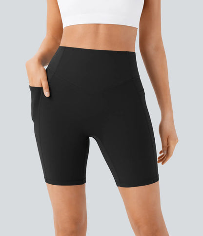 Nordyx UltraSculpt™ Høyt Liv, Rumpeformende & Magekontrollerende Treningssykkelshorts med Sidelomme