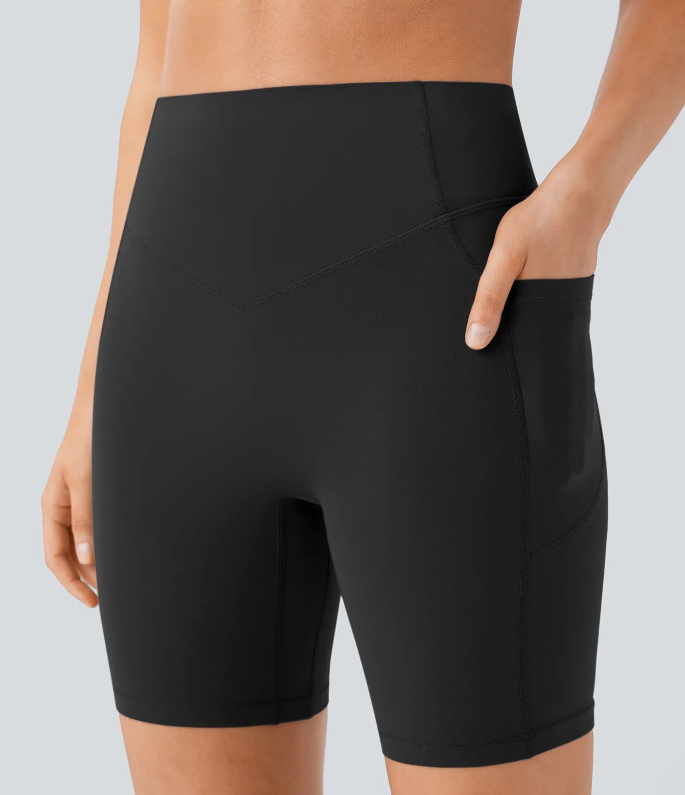 Nordyx UltraSculpt™ Høyt Liv, Rumpeformende & Magekontrollerende Treningssykkelshorts med Sidelomme