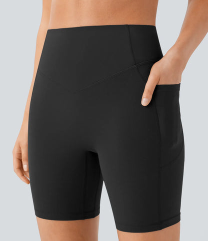Nordyx UltraSculpt™ Høyt Liv, Rumpeformende & Magekontrollerende Treningssykkelshorts med Sidelomme
