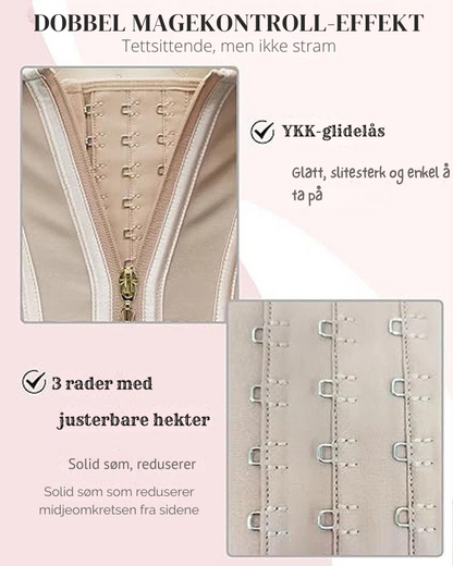 Nordyx™Midjeformende shapewear med justerbare skulderstropper og effektiv magestøtte