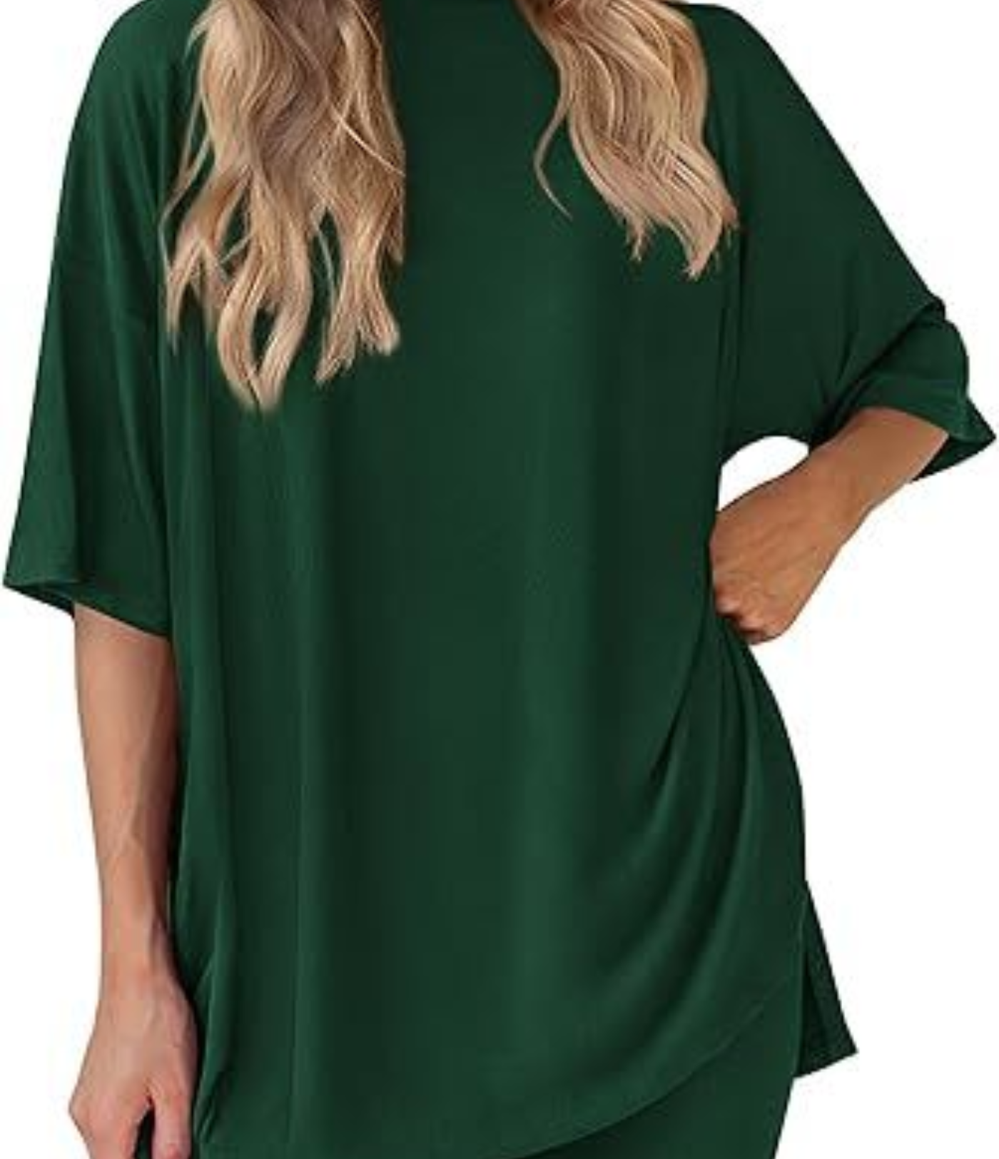 Nordyx™ Sommer loungesett i to deler Oversized skjorte og matchende sykkelshorts