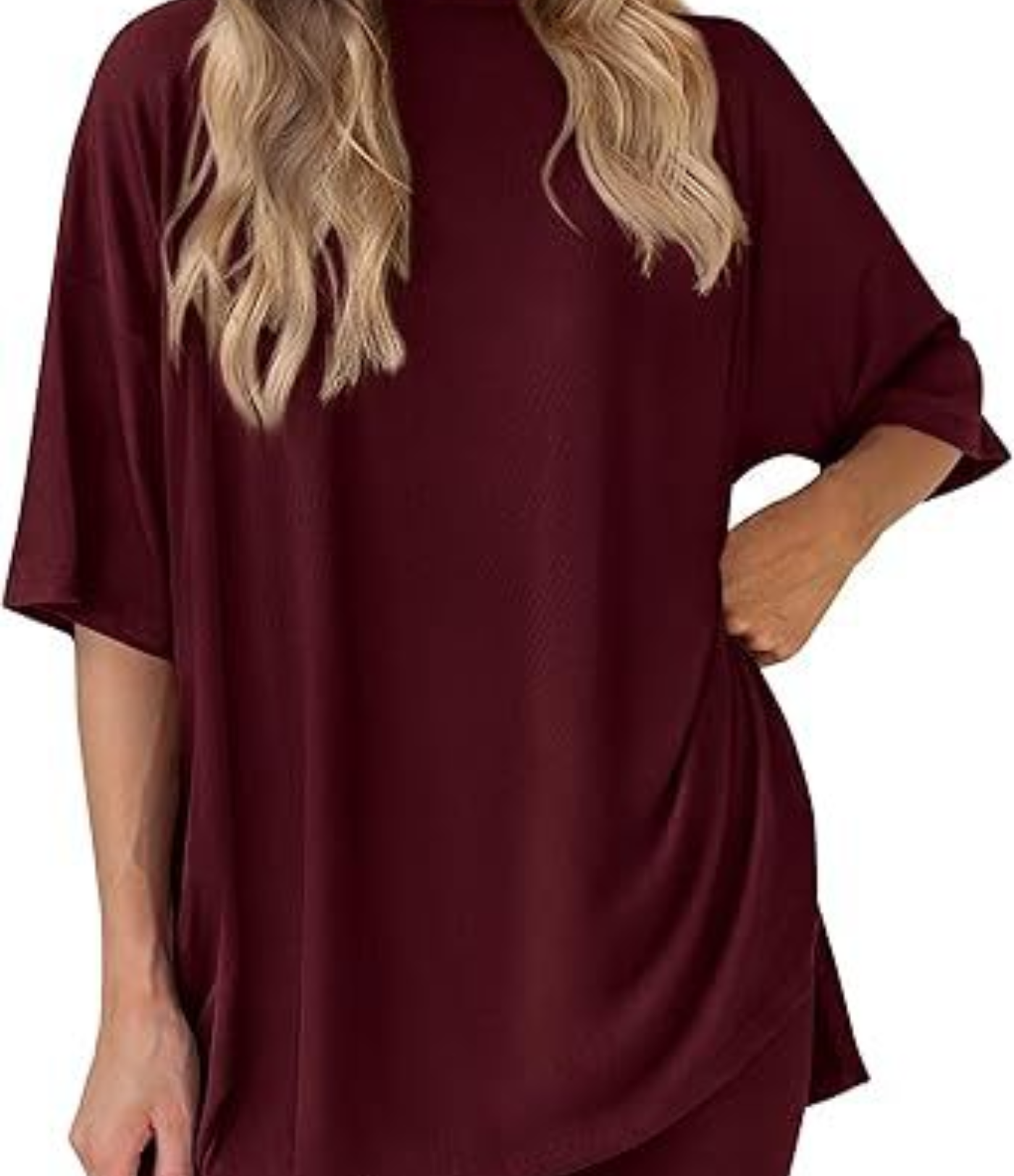 Nordyx™ Sommer loungesett i to deler Oversized skjorte og matchende sykkelshorts