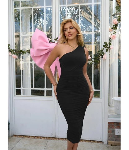 Nordyx™En- skulder ermeløs midi-kjole