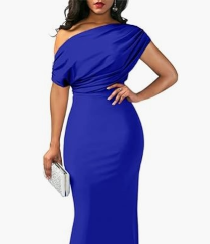 Nordyx™Elegant ermeløs skulder lang formell kjole