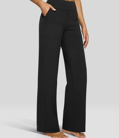 Nordyx™Høytlivs vide bukser til arbeid og yoga med lommer