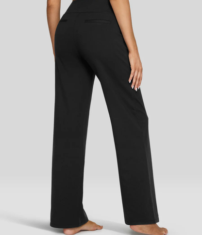 Nordyx™Høytlivs vide bukser til arbeid og yoga med lommer