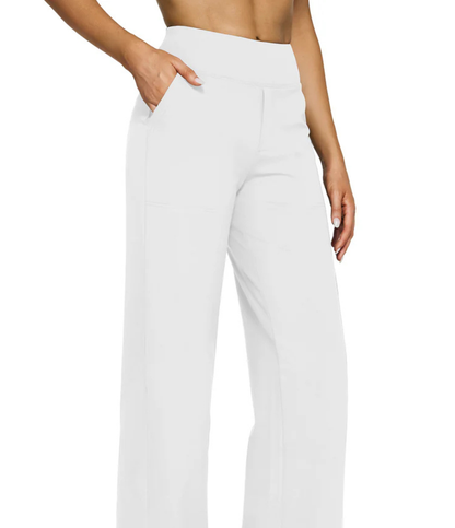 Nordyx™Høytlivs vide bukser til arbeid og yoga med lommer