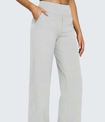 Nordyx™Høytlivs vide bukser til arbeid og yoga med lommer