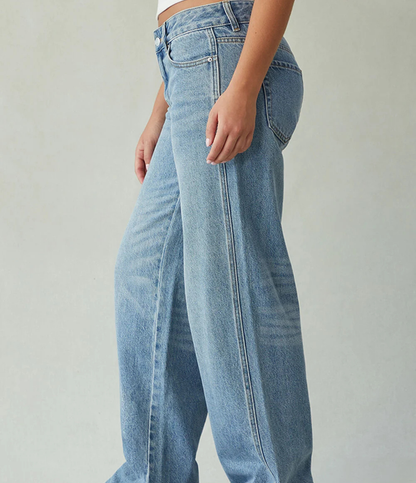 Nordyx™Lav midje baggy jeans