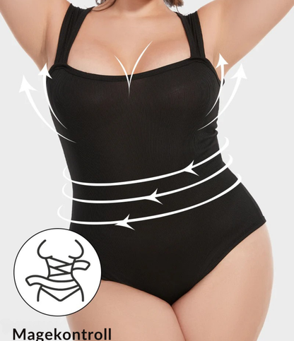 Nordyx™Ribbestrikket body med firkantet utringning