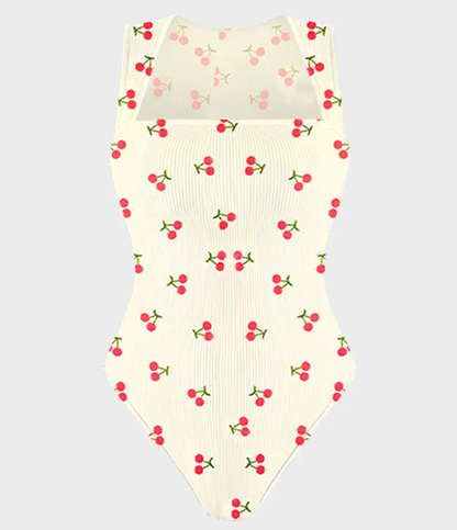 Nordyx™Ribbestrikket body med firkantet utringning