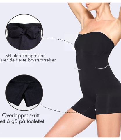 Nordyx™Sømløs stroppeløs body med avtagbare stropper
