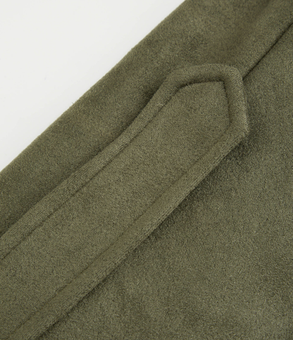 Oversized bomberjakke i semsket skinn