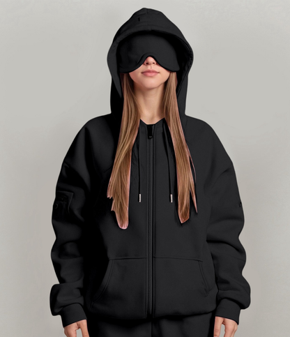 Airplane Mode Reise-hettejakke med glidelås