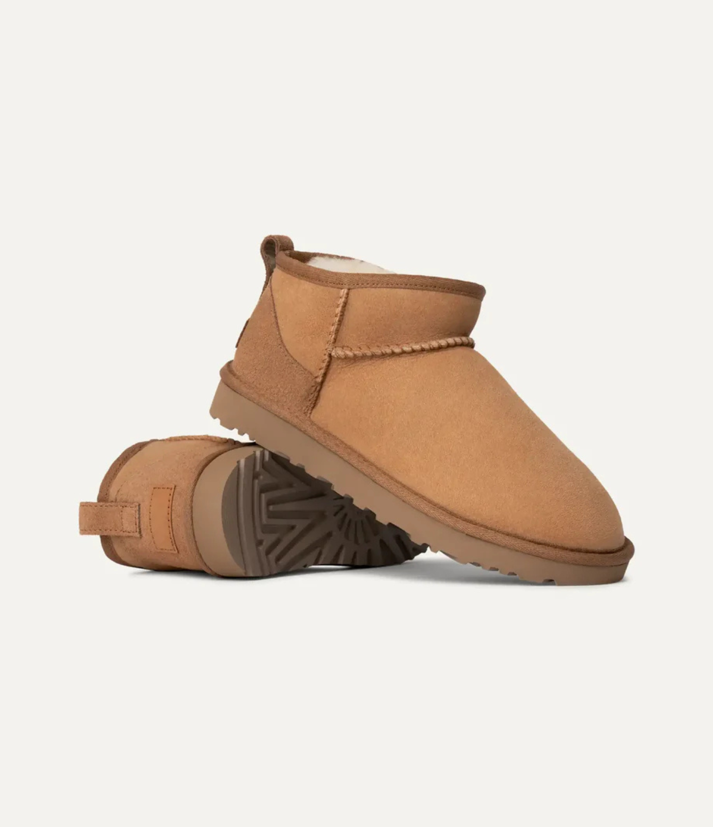 Vannavvisende ankelstøvler i semsket skinn