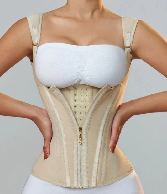 Nordyx™Midjeformende shapewear med justerbare skulderstropper og effektiv magestøtte