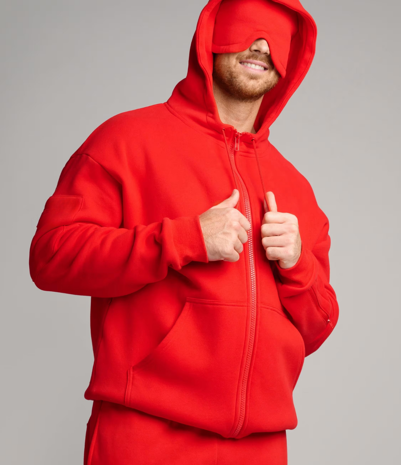 Airplane Mode Reise-hettejakke med glidelås