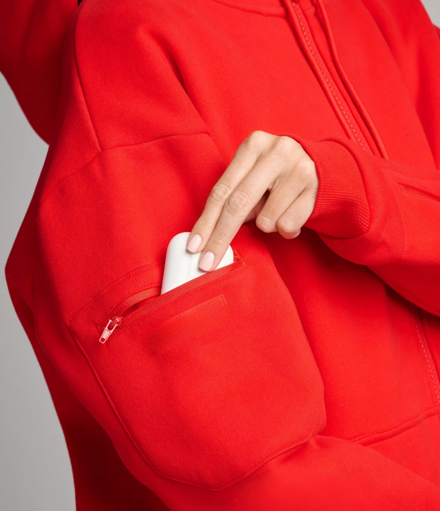 Airplane Mode Reise-hettejakke med glidelås