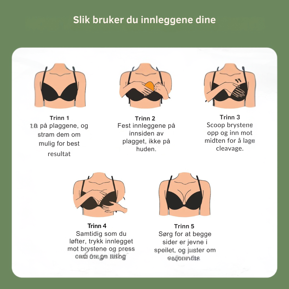 Nordyx™Sticky Inserts – Ultra løft & boost, vaskbare & gjenbrukbare