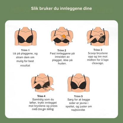 Nordyx™Sticky Inserts – Ultra løft & boost, vaskbare & gjenbrukbare