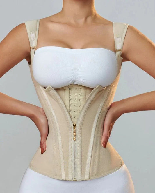 Nordyx™Midjeformende shapewear med justerbare skulderstropper og effektiv magestøtte