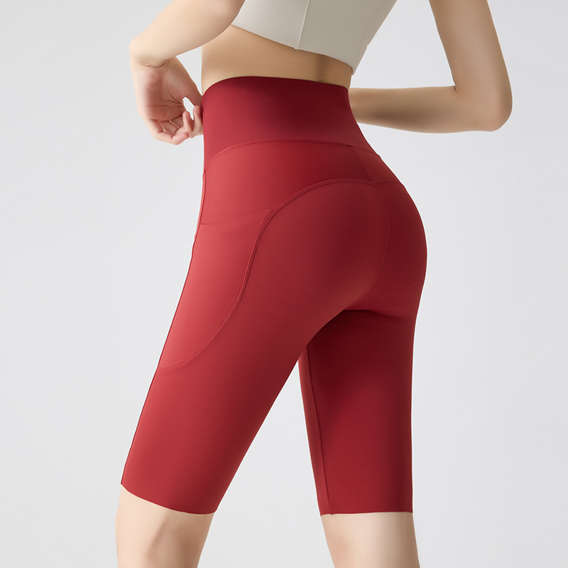 Nordyx UltraSculpt™ Høyt Liv, Rumpeformende & Magekontrollerende Treningssykkelshorts med Sidelomme