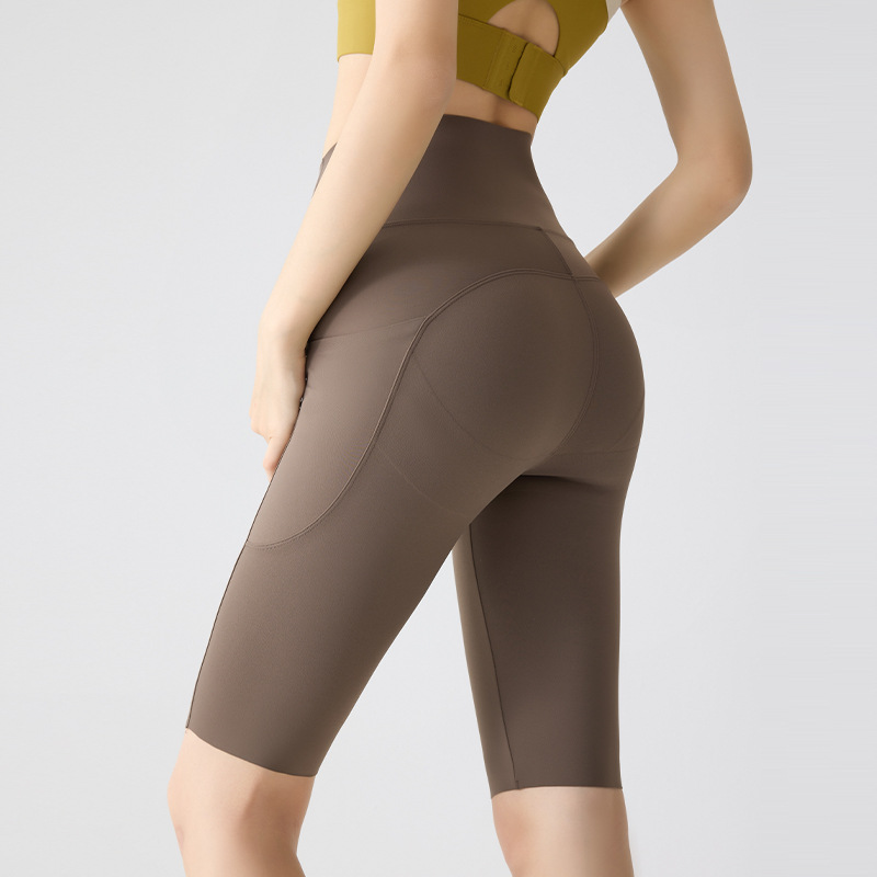 Nordyx UltraSculpt™ Høyt Liv, Rumpeformende & Magekontrollerende Treningssykkelshorts med Sidelomme