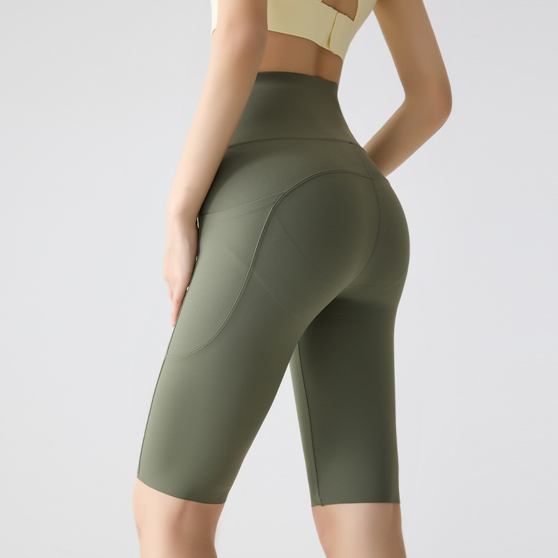 Nordyx UltraSculpt™ Høyt Liv, Rumpeformende & Magekontrollerende Treningssykkelshorts med Sidelomme