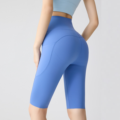 Nordyx UltraSculpt™ Høyt Liv, Rumpeformende & Magekontrollerende Treningssykkelshorts med Sidelomme