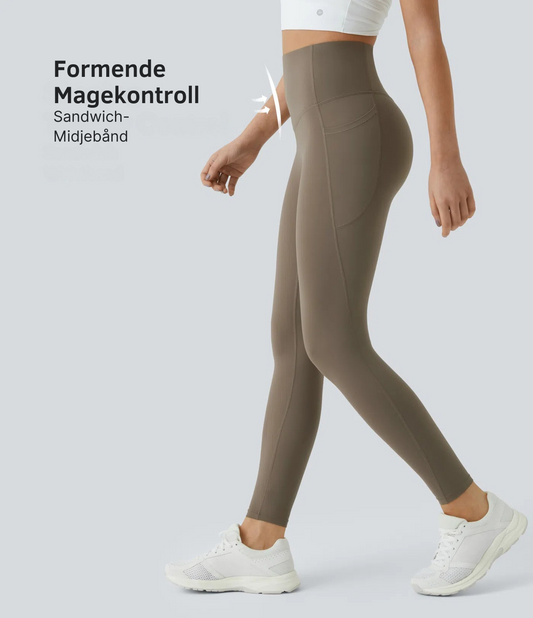 Nordyx UltraSculpt™ høytlivs treningsleggings med magekontroll og formende lommer
